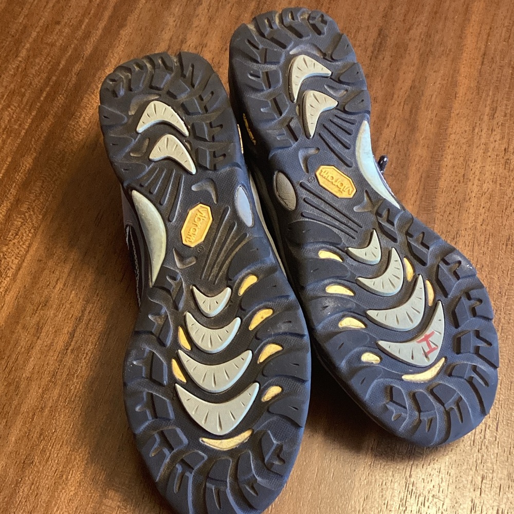 Ahnu Navy and Gray Athletic Shoes - Picture 7 of 9